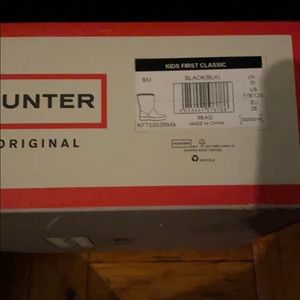 Black hunter rainboots